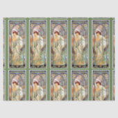 Mucha Art Nouveau Wrapping Tissue Paper Tissuepapier (Voorkant)