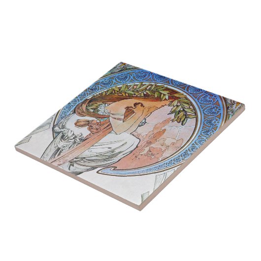  Mucha Art Tegeltje (Zijkant)