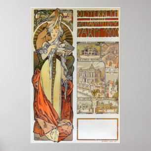 Mucha - Austrian Pavilion Paris 1900 Poster