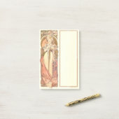 Mucha Austrian Pavillion Art Nouveau Post-it® Notes (Op bureau)