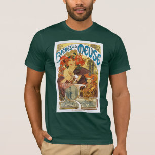 Mucha - Bieres de la Meuse (Beer of the Muse) T-shirt