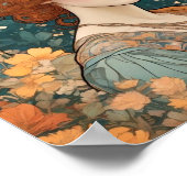 Mucha, Bloemenmotieven, Adverteren, Tsjechoslowaki Poster (Hoek)