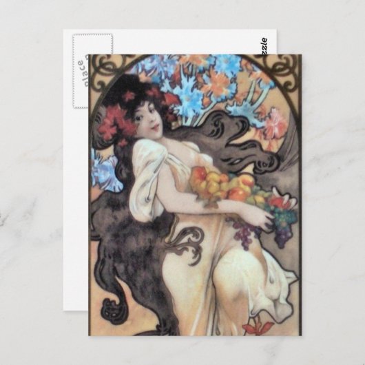 Mucha Briefkaart (Voorkant / Achterkant)