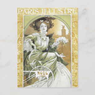 Mucha Briefkaart: Alphonse Mucha - Art Nouveau Briefkaart