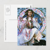 Mucha Briefkaart: Alphonse Mucha - Slavia Briefkaart (Voorkant / Achterkant)