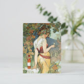 Mucha Briefkaart: Cognac - Art Nouveau Briefkaart (Staand voorkant)