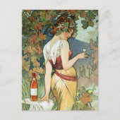 Mucha Briefkaart: Cognac - Art Nouveau Briefkaart (Voorkant)