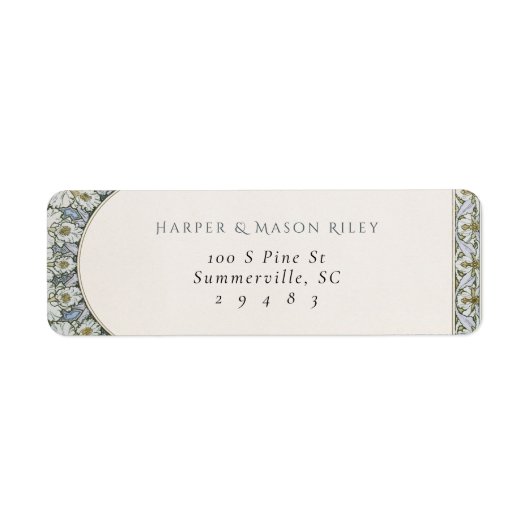 Mucha Custom Return Address Label (Voorkant)