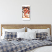 Mucha Dance Art Deco Vrouw Canvas Afdruk (Insitu (Slaapkamer))
