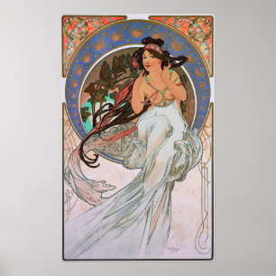 Mucha - De Kunst Muziek Poster