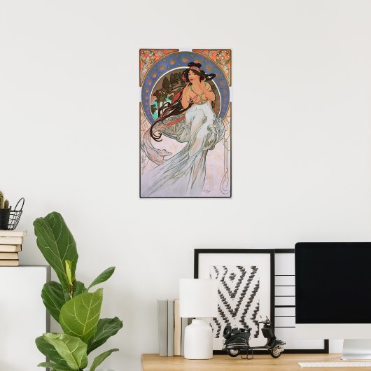 Mucha - De Kunstmuziek Poster (Thuiskantoor)