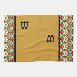 Mucha en Cliff - Monogrammed Theedoek