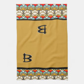 Mucha en Cliff - Monogrammed Theedoek (Verticaal)