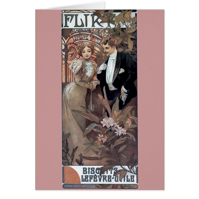Mucha flirt man romantische liefde (Voorkant)