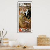 Mucha -  Frans Poster Art - Flirt (Keuken)