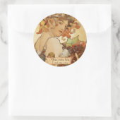 Mucha Fruit Art Nouveau Bookplate Stickers (Tas)