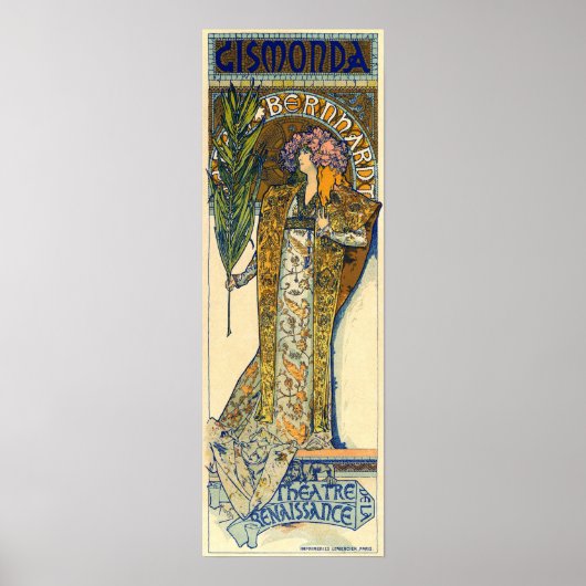 Mucha - Gismonda 1894 Poster (Voorkant)
