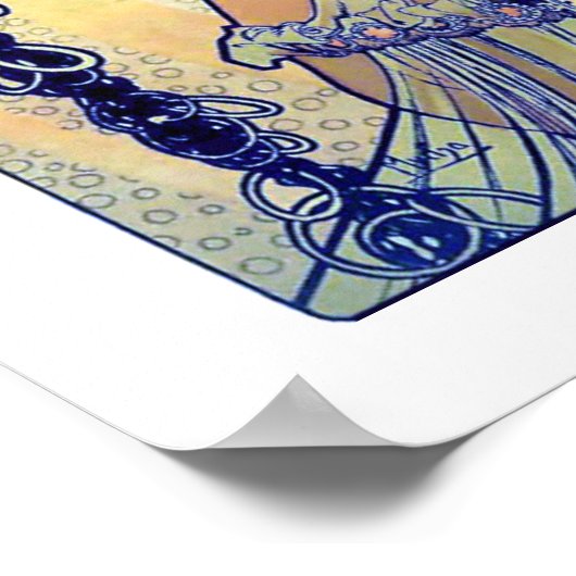 Mucha Gypsy meisje Poster (Hoek)