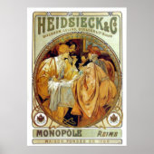  Mucha Heidsieck & Co. Poster (Voorkant)