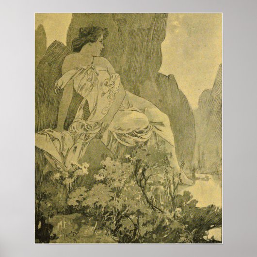 Mucha - Juillet Cocorico Poster (Voorkant)