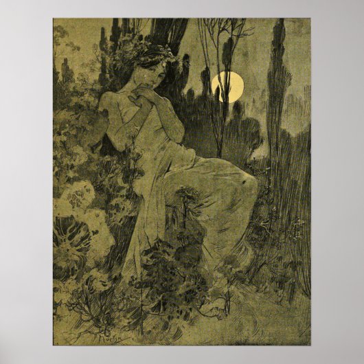 Mucha - Juin Cocorico Poster (Voorkant)