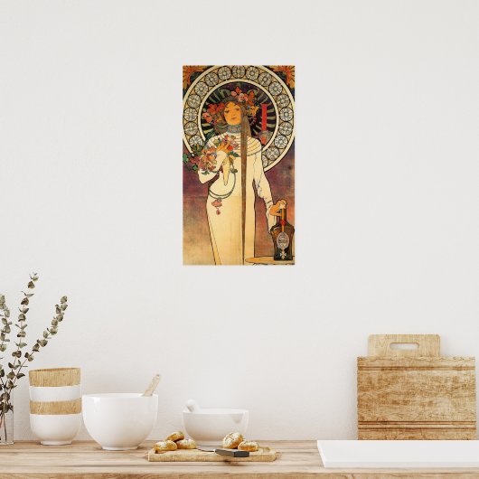 Mucha - La Trappistine Poster (Keuken)