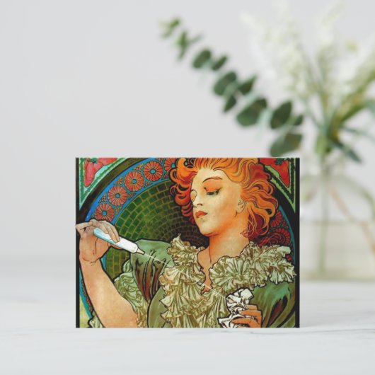 Mucha Lance Parfum Rodo Briefkaart (Staand voorkant)