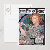 Mucha Lance Parfum Rodo parfume-reclame Briefkaart (Voorkant / Achterkant)