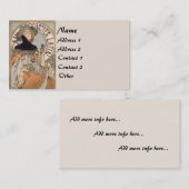  Mucha LatijLady Visitekaartje (Voorkant / Achterkant)