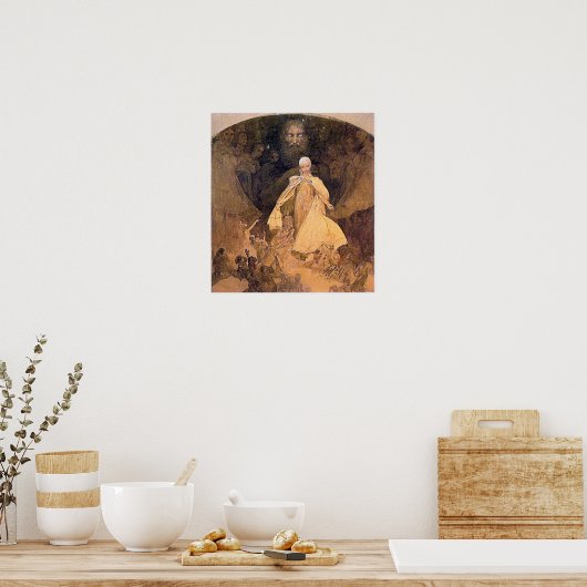 Mucha - Leeftijd van Wisdom 1938 Poster (Keuken)