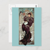 Mucha Lorenzaccio theaterrenaisance man Briefkaart (Voorkant / Achterkant)