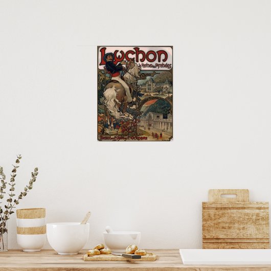 Mucha - Luchon 1895 Poster (Keuken)