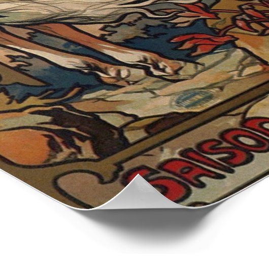 Mucha - Luchon 1895 Poster (Hoek)