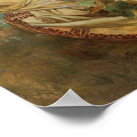 Mucha - Madonna van de Lilies 1905 Poster (Hoek)