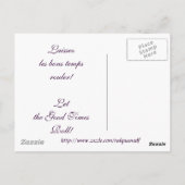 Mucha Mardi Gras Briefkaart (Achterkant)