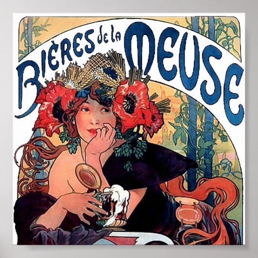 Mucha-Meuse-1890 Poster (Voorkant)