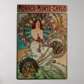 Mucha - Monaco Monte Carlo Poster (Voorkant)