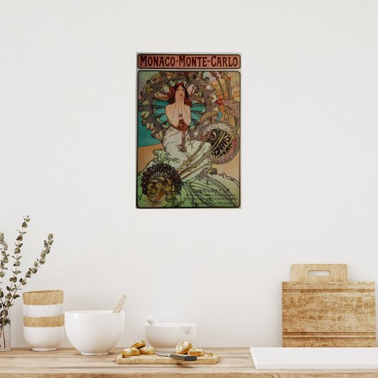Mucha - Monaco Monte Carlo Poster (Keuken)