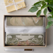 Mucha mooie dame ontkoppelen tissuepapier (Geschenk)