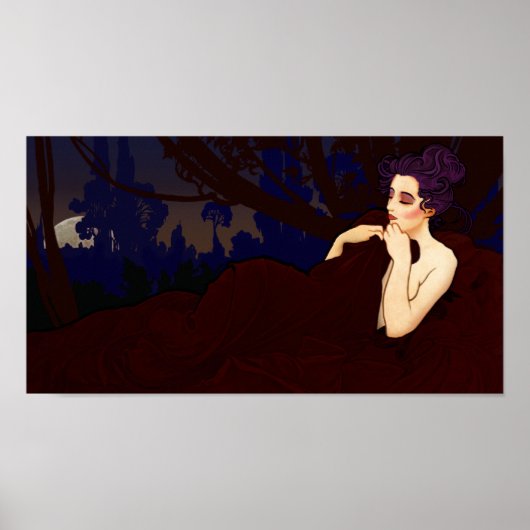 Mucha Moon-Rise Print (Voorkant)