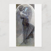 mucha north star art nouveau deco briefkaart (Voorkant)