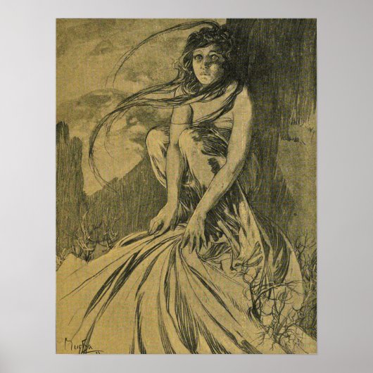 Mucha - Novembre Cocorico Poster (Voorkant)