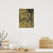 Mucha - Novembre Cocorico Poster (Keuken)