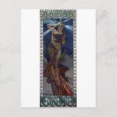 mucha ochtendster art nouveau poster briefkaart (Voorkant)