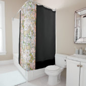 Mucha Peony Art Nouveau Flowers Floral Garden Douchegordijn (In situ)