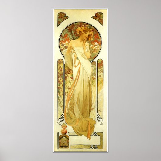 Mucha Perfume Advertisement Poster (Voorkant)