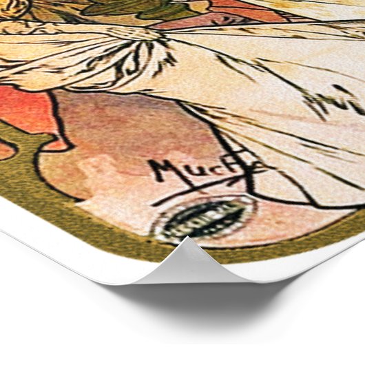 Mucha Poster: Amants Poster (Hoek)