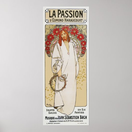 Mucha Poster: La Passion/The Passion of Christus Poster (Voorkant)