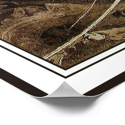 Mucha Poster Print - Illustratie van Le Pater ~ (Hoek)