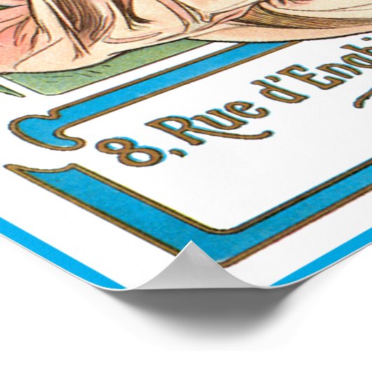 Mucha Poster Print: parfum en advertentie (Hoek)